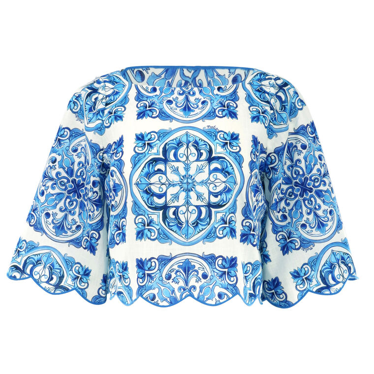 Charlize Scallop Top image number null