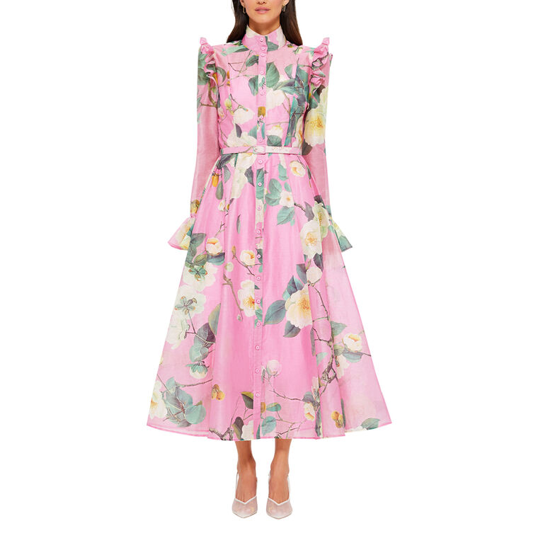 Katrina Butterfly Sleeve Midi Dress image number null