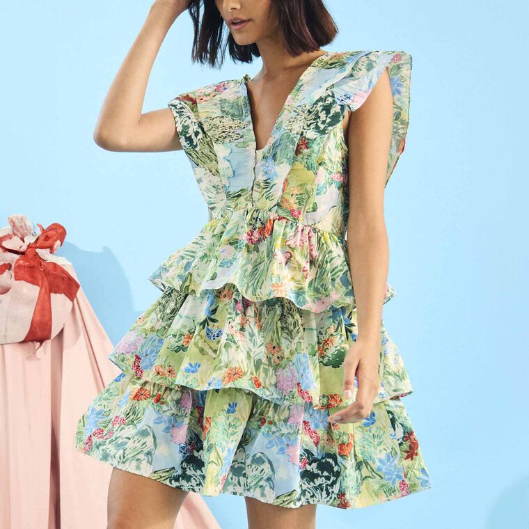 Pamela Printed Dress image number null