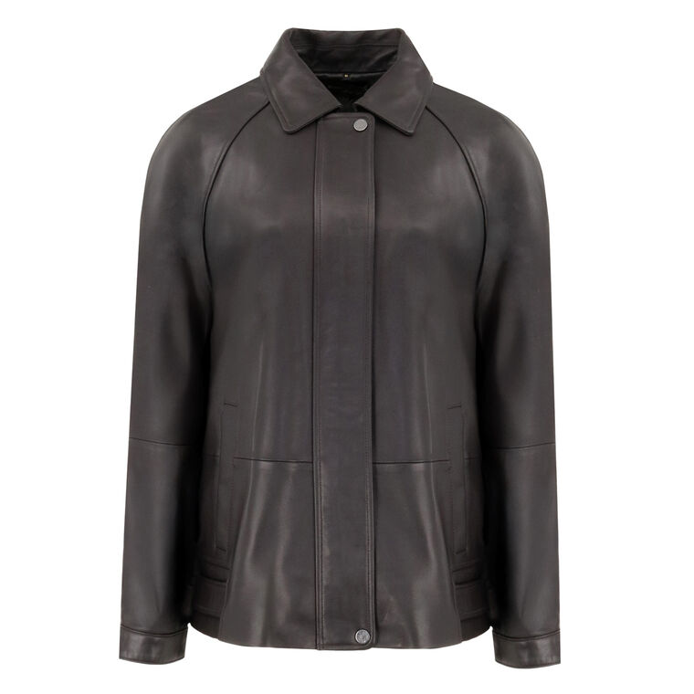 Drake Fringed Leather Jacket image number null
