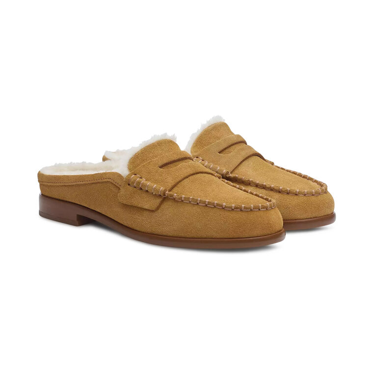 Carter Suede Shearling Mule image number null