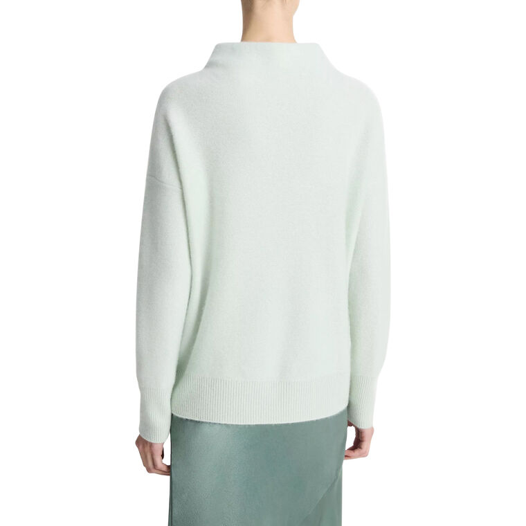 Plush Cashmere Funnel Neck Pullover Sweater image number null