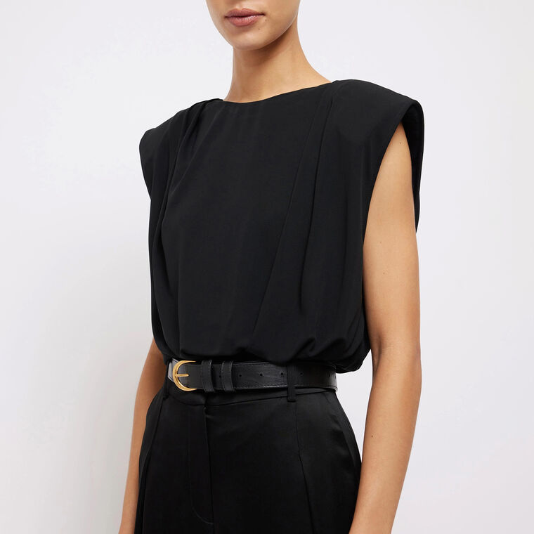 Daton Sleeveless Draped Top image number null