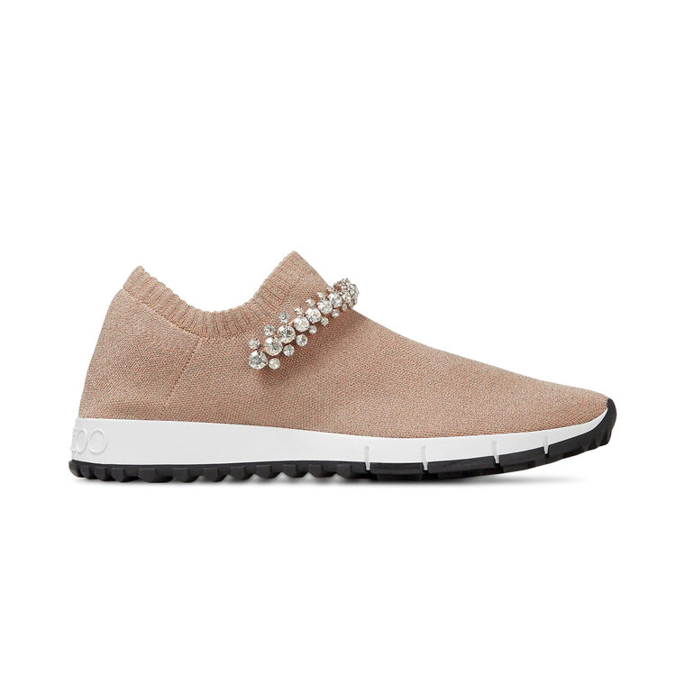 Verona Metallic Knit Sneaker With Crystals image number null