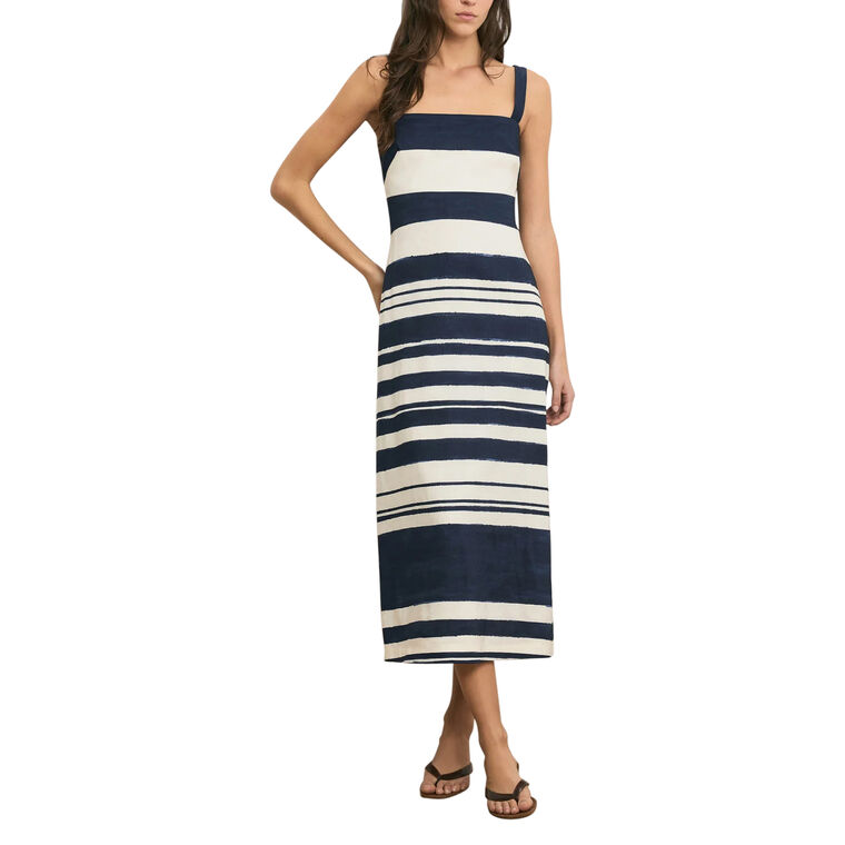 Ella Sleeveless A-Line Midi Dress image number null