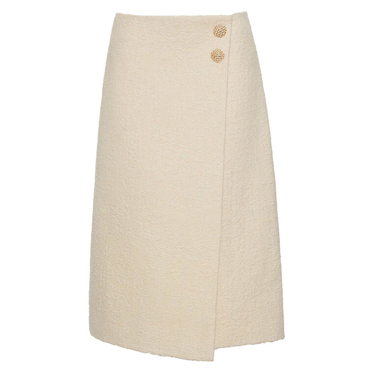 Luca Boucle Midi Wrap Skirt image number null