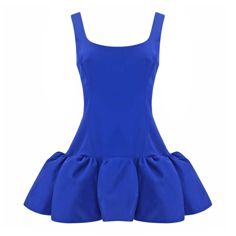 Scoop Neck Mini Volant Dress image number null