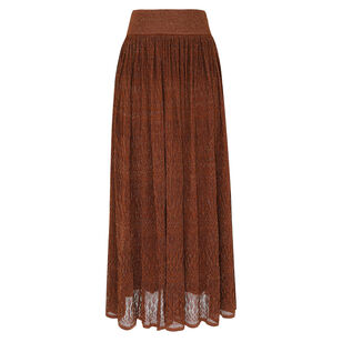 Awaken Metallic Lace Midi Skirt