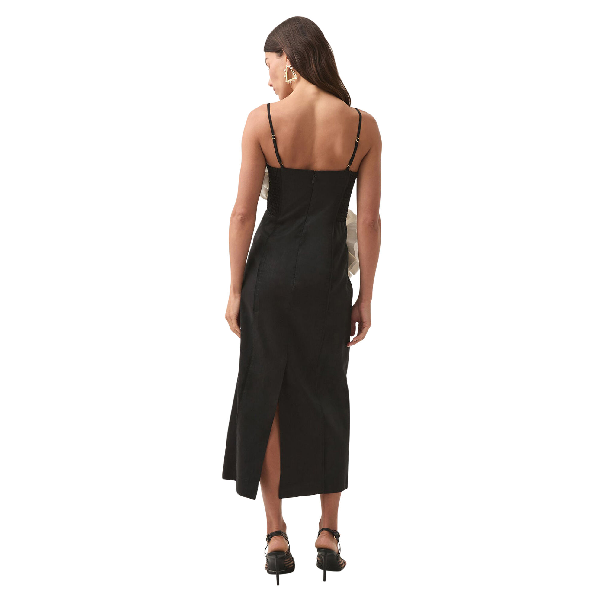 Parallels Spiral Midi Dress