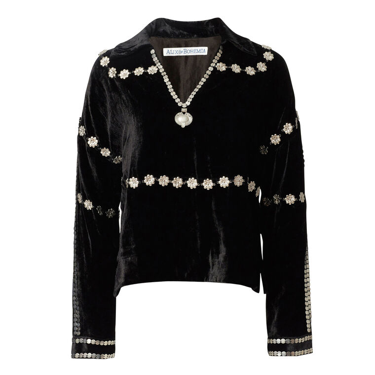 Dylan Sable Velvet Tunic image number null