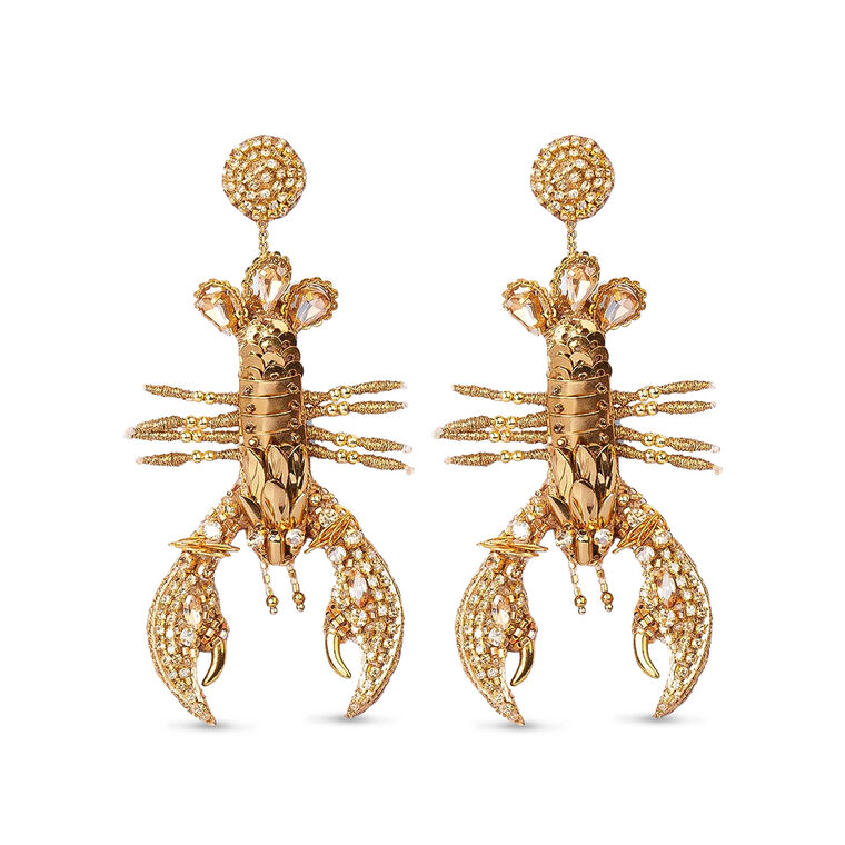 Lobster On Ice Earrings image number null