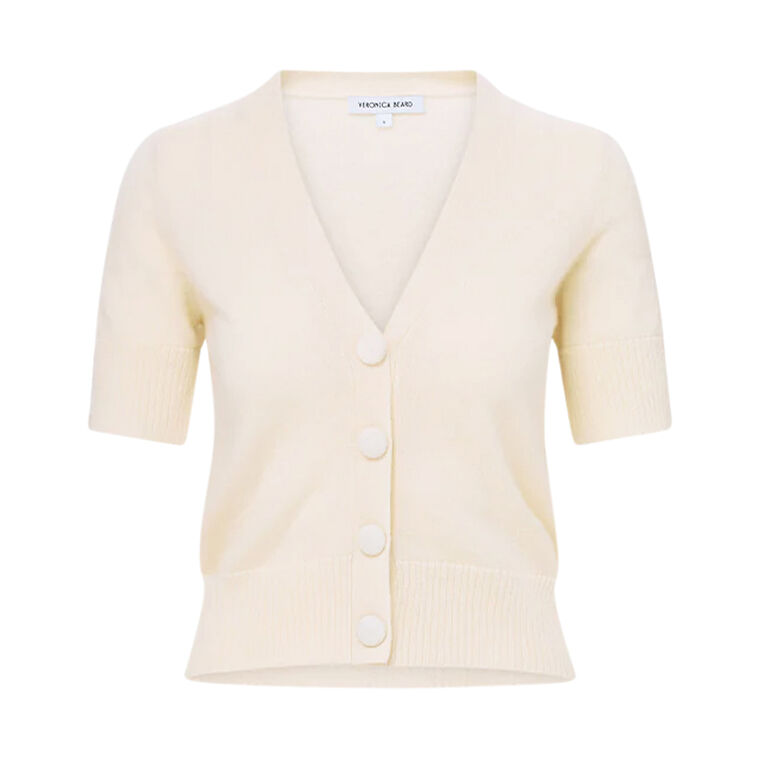Short Sleeve Solene Cashmere Cardigan image number null