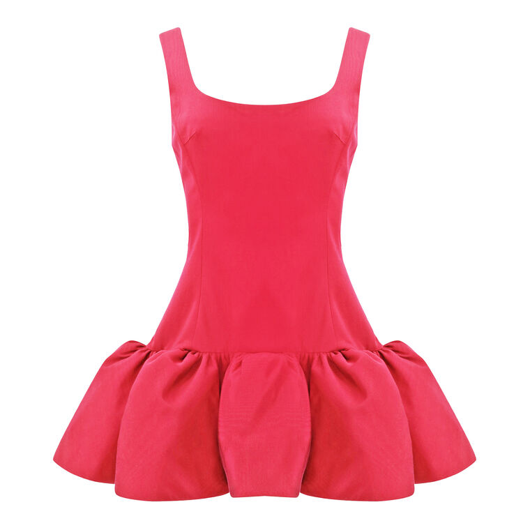 Scoop Neck Mini Volant Dress image number null