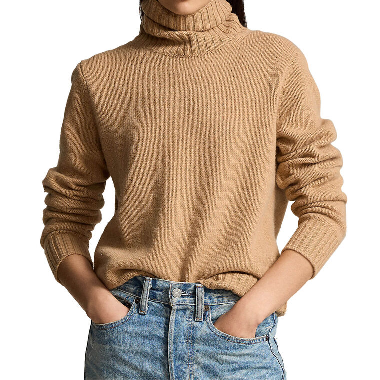 Wool Turtleneck Long Sleeve Sweater image number null
