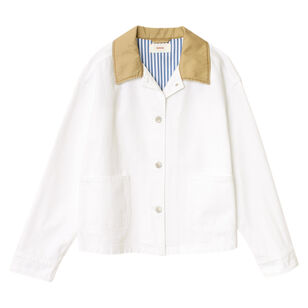 Cove Canvas Collar Denim Jacket