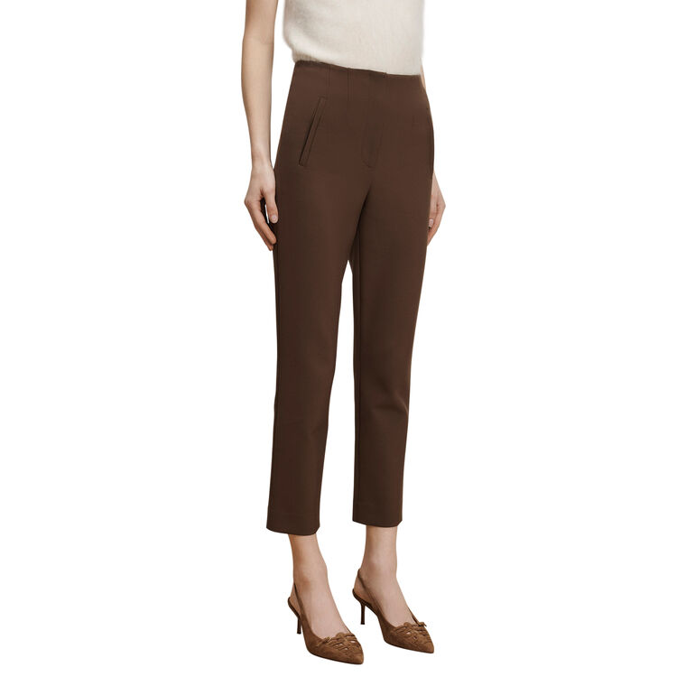 Stilla Cropped Slim Straight-Leg Pant image number null