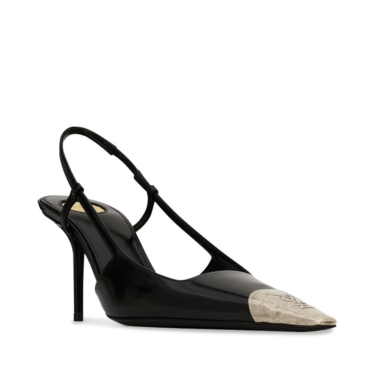 Jeanne 75mm Metal Cap Toe Slingback Pump image number null