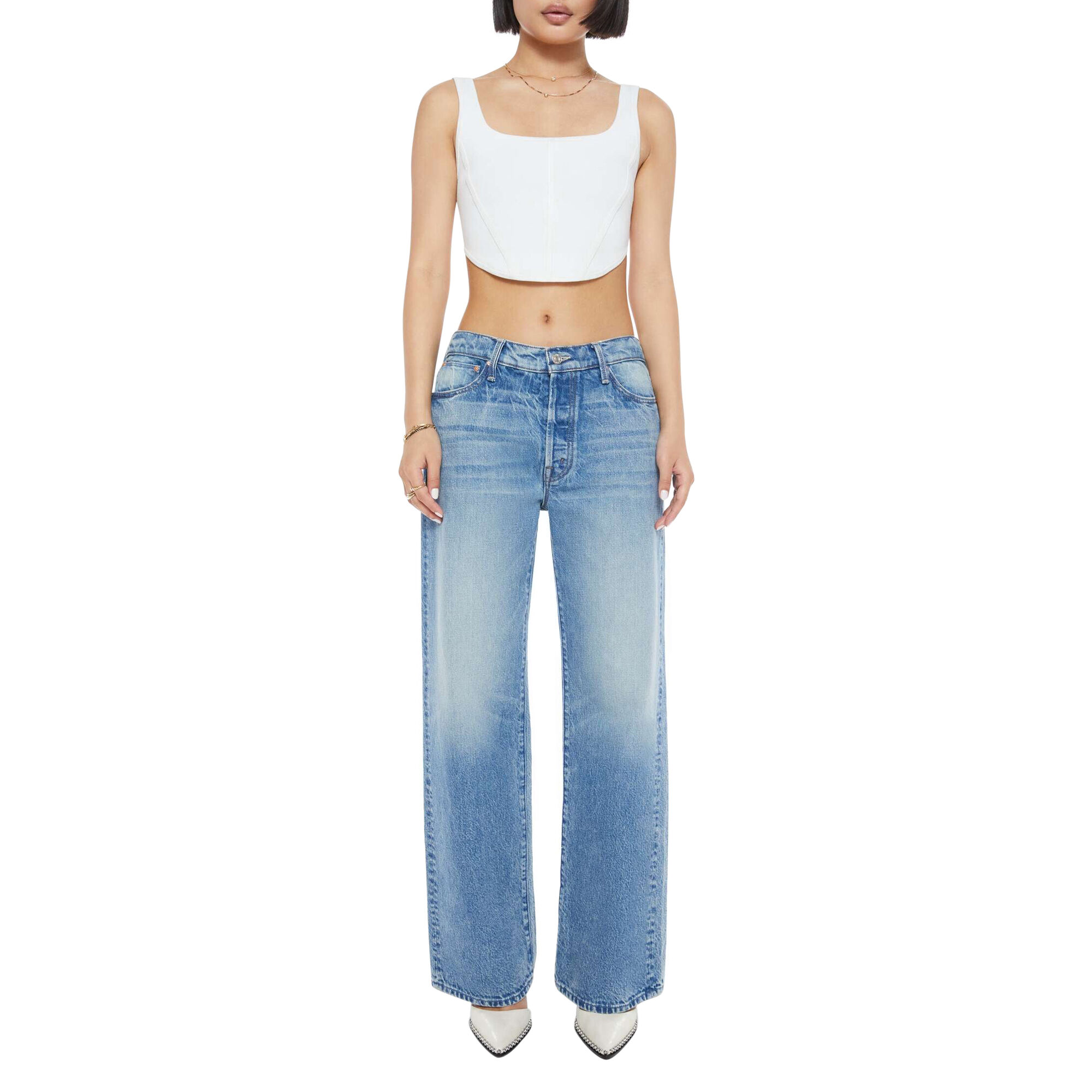 Mother Petites The Lil Dodger Button Sneak Jean | Tootsies