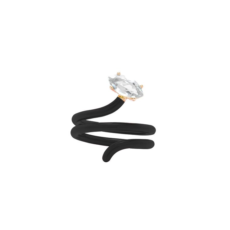 Long Vine Ring with Rock Crystal image number null