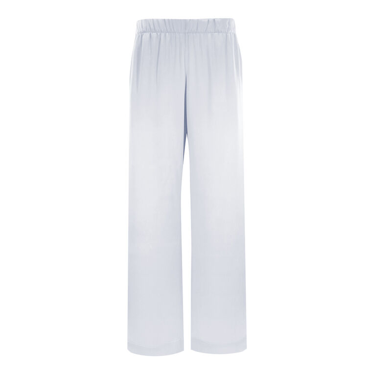Brynn High Rise Pull On Wide Leg Silk Pant image number null