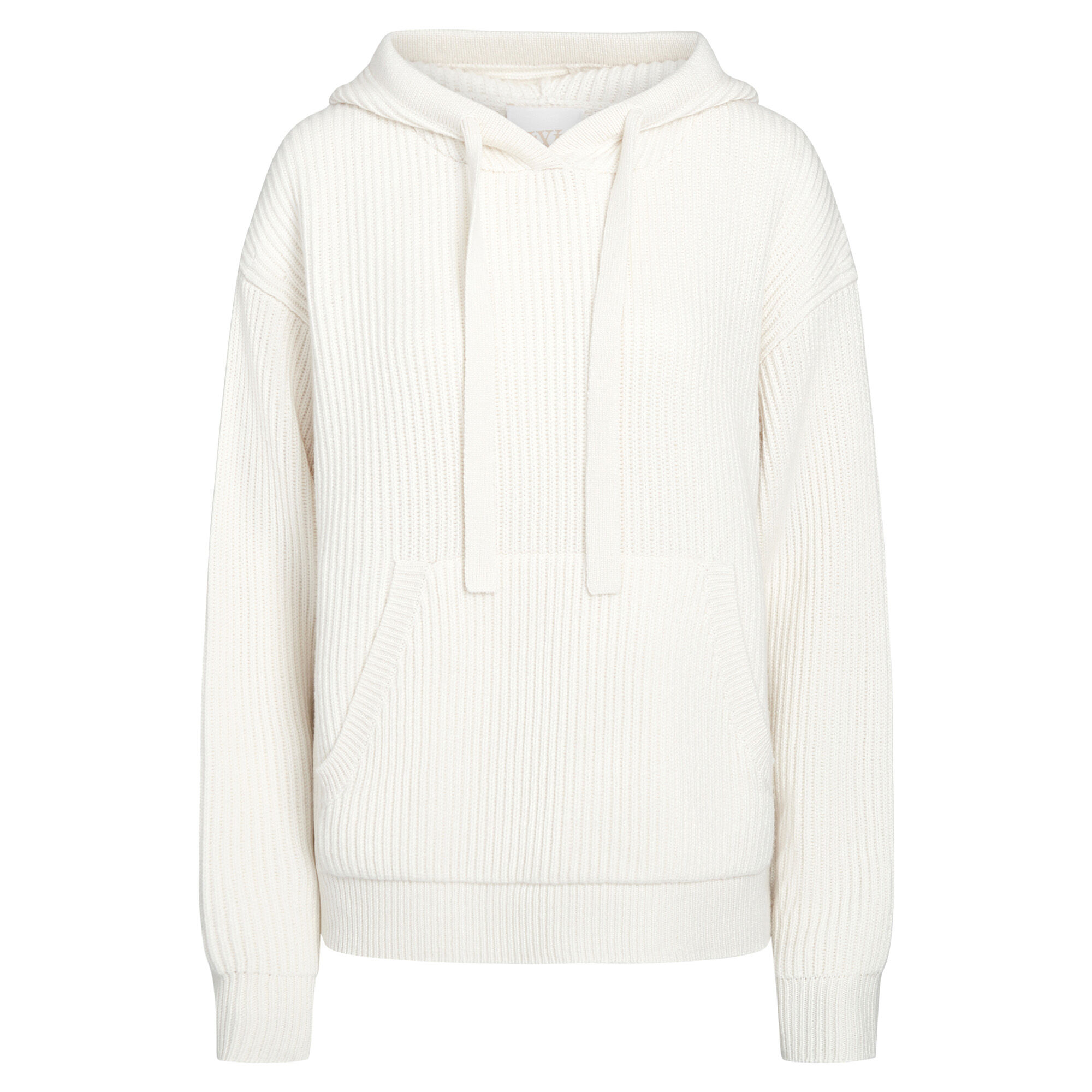 Ribbed Cashmere Hoodie