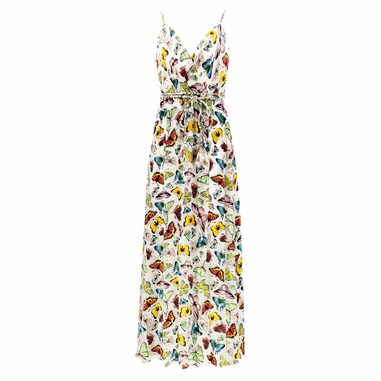 Renita Ruffle Hem Wrap Dress image number null