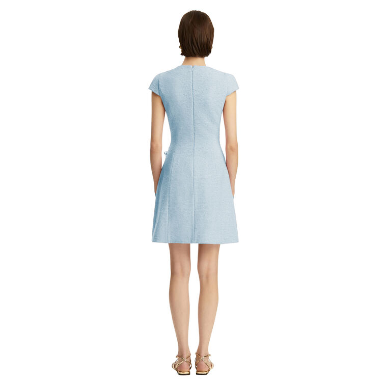 Cap Sleeve Butterfly Detail Split Skirt Mini Dress image number null