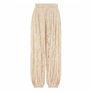 Sharleen Pleated Lace Balloon Pant