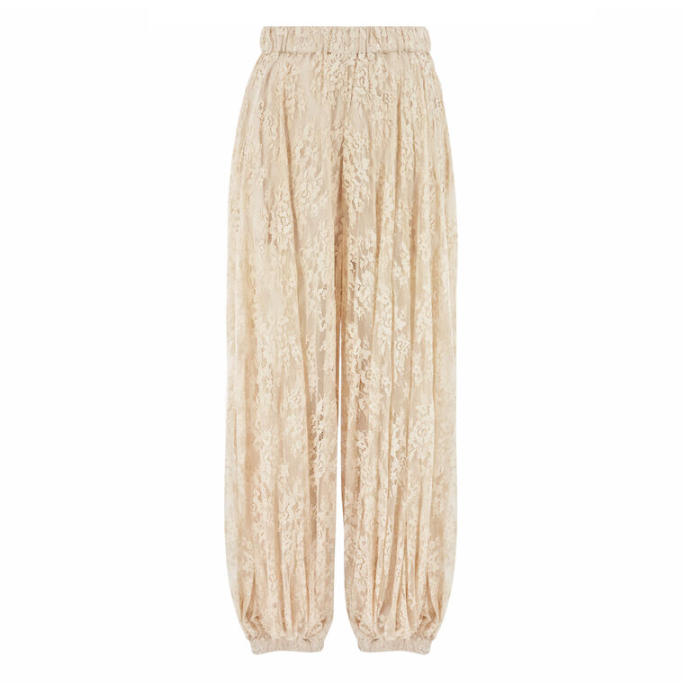 Sharleen Pleated Lace Balloon Pant image number null