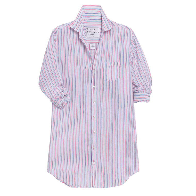 Mary Classic Long Sleeve Mini Shirtdress image number null