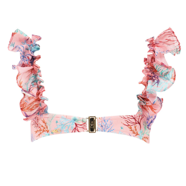 Seaweed Flutter Sleeve Bikini Top image number null