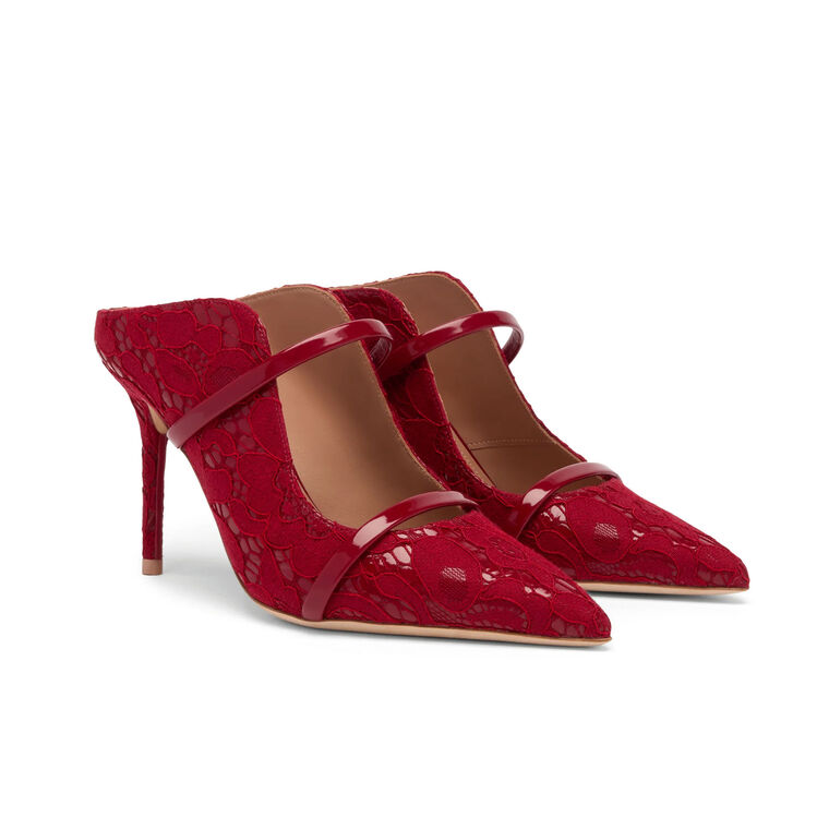 Maureen 85mm Lace Gloss Mule image number null