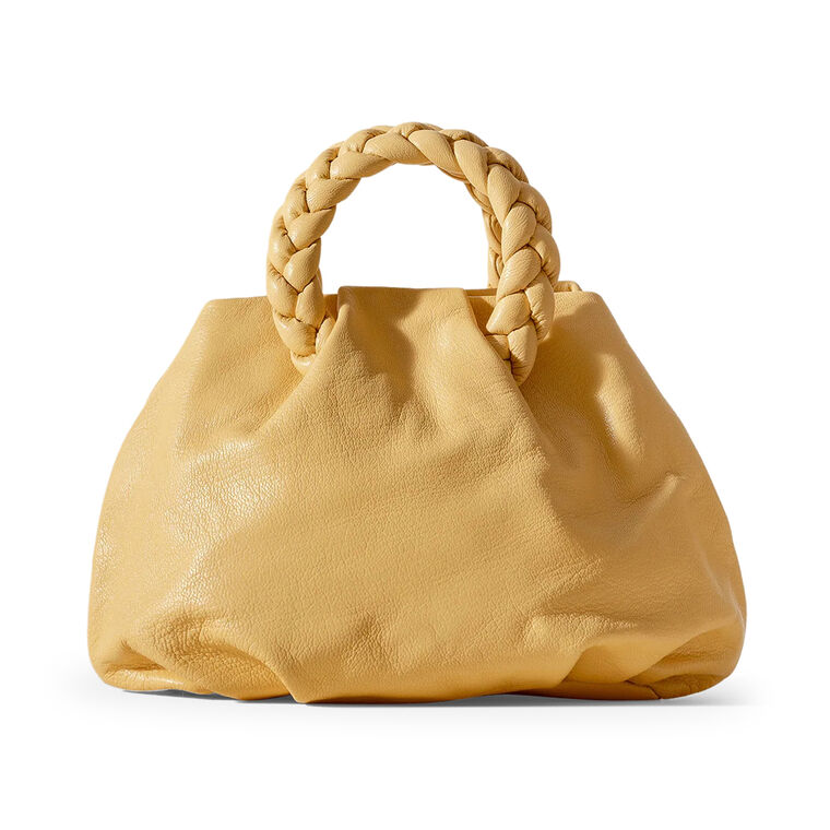 Bombon Medium Plaited-Handle Leather Handbag image number null