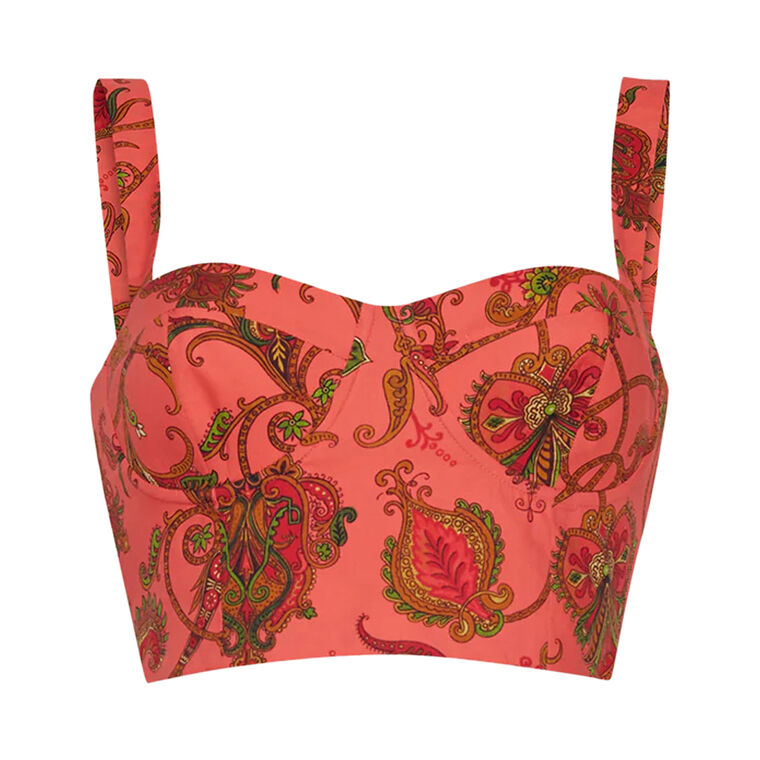 Claudine Sleeveless Crop Top image number null