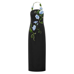 Ava Bustier Maxi Dress With Detachable Vine Halterneck Strap