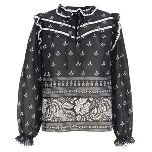 Cleo Long Sleeve Wildflower Blouse