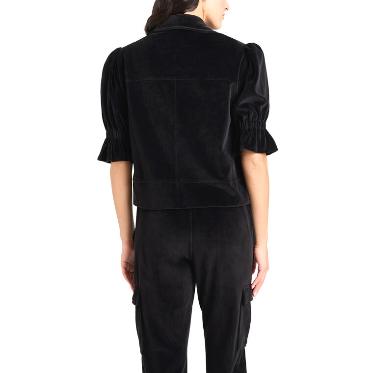 Holly Velour Short Sleeve Jacket image number null
