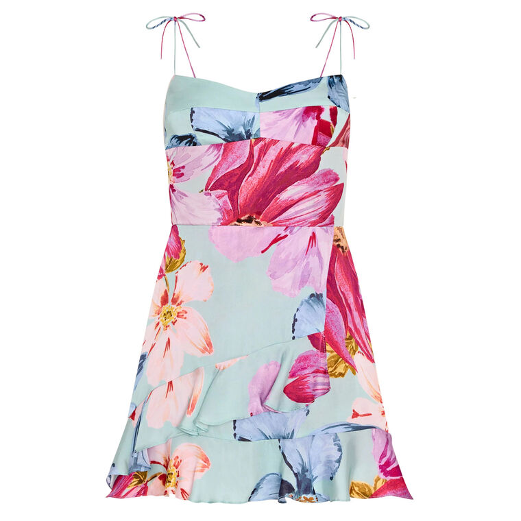 Magnolia Sleeveless Floral Skort Romper image number null