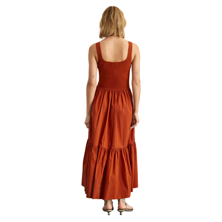 Josephina Sleeveless Tiered Midi Dress image number null