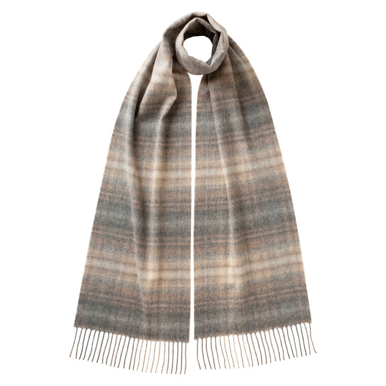 Soft Blur Cashmere Check Scarf image number null