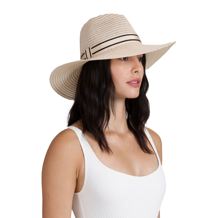 Emmanuelle Vented Packable Hemp Fedora image number null