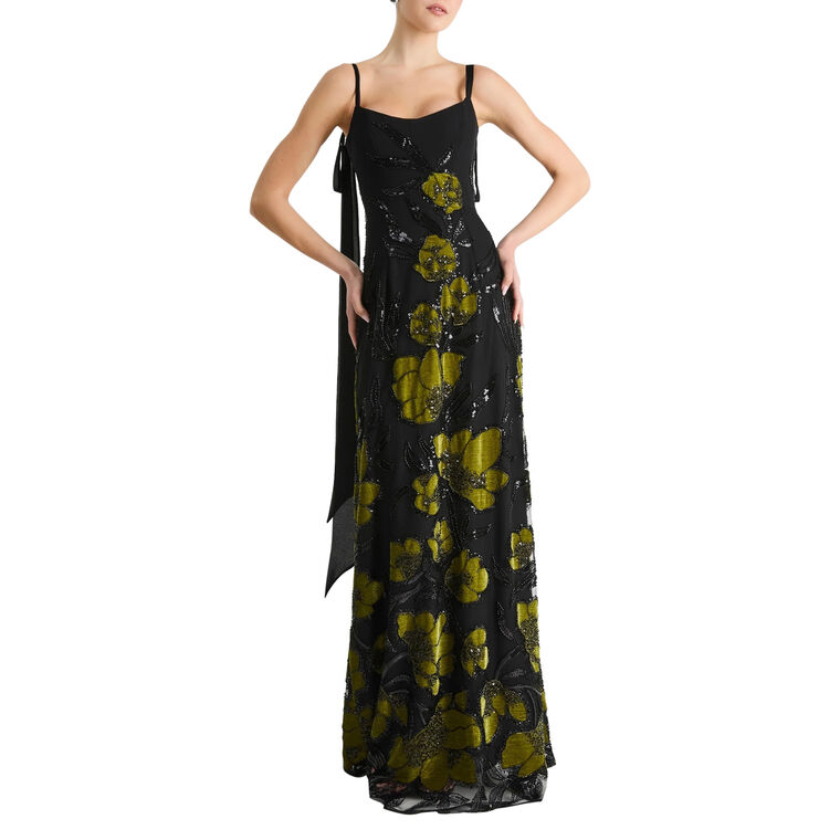 Dana Floral Embellished Gown image number null