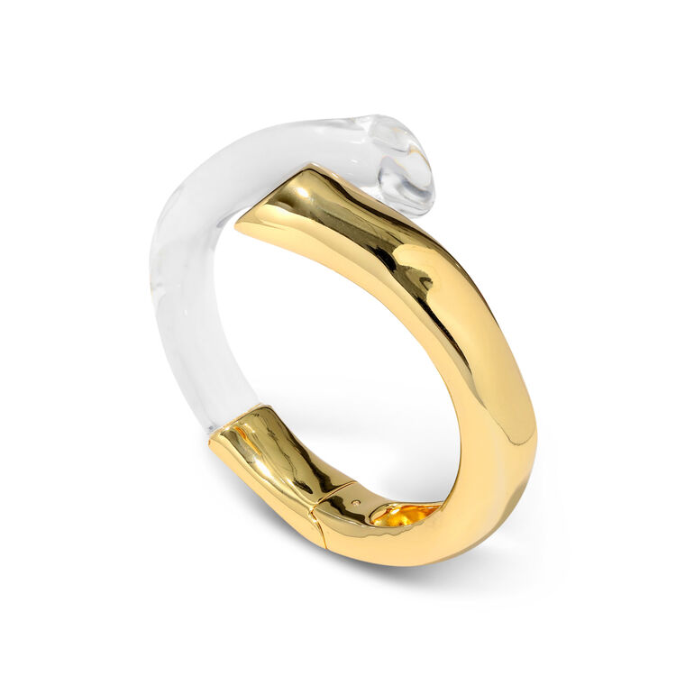 Liquid Lucite Bypass Hinge Bracelet image number null