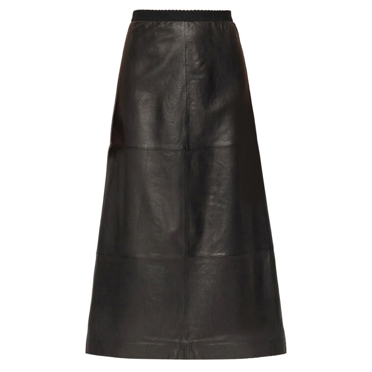 Lucie Leather Midi Skirt image number null