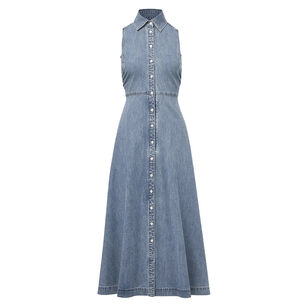 Fuller Sleeveless Denim Midi Dress