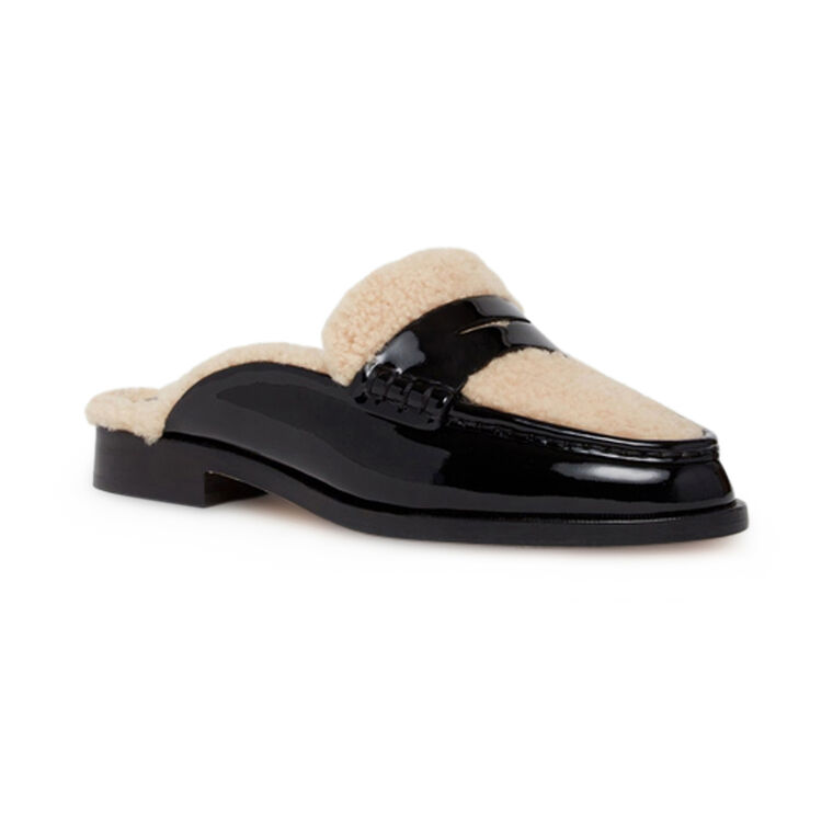 Emmett Shearling Flat Slide image number null