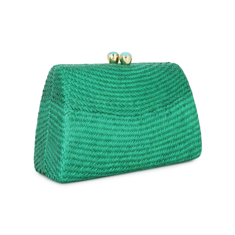 Candice Bun Straw Clutch image number null