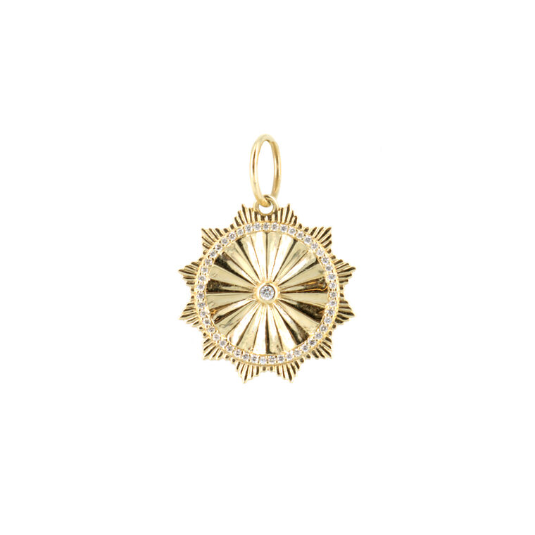 Round Lionheart Pleated Charm image number null