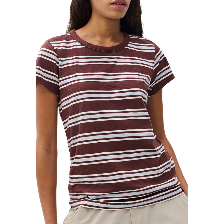 The Slub Striped Short Sleeve Tee image number null