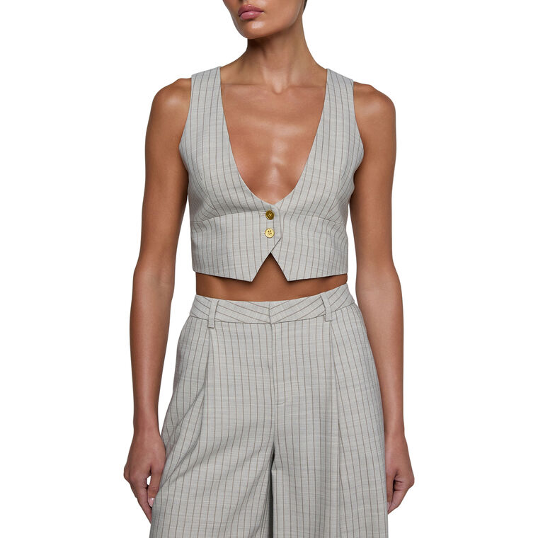 Devony Plunge Neck Vest image number null